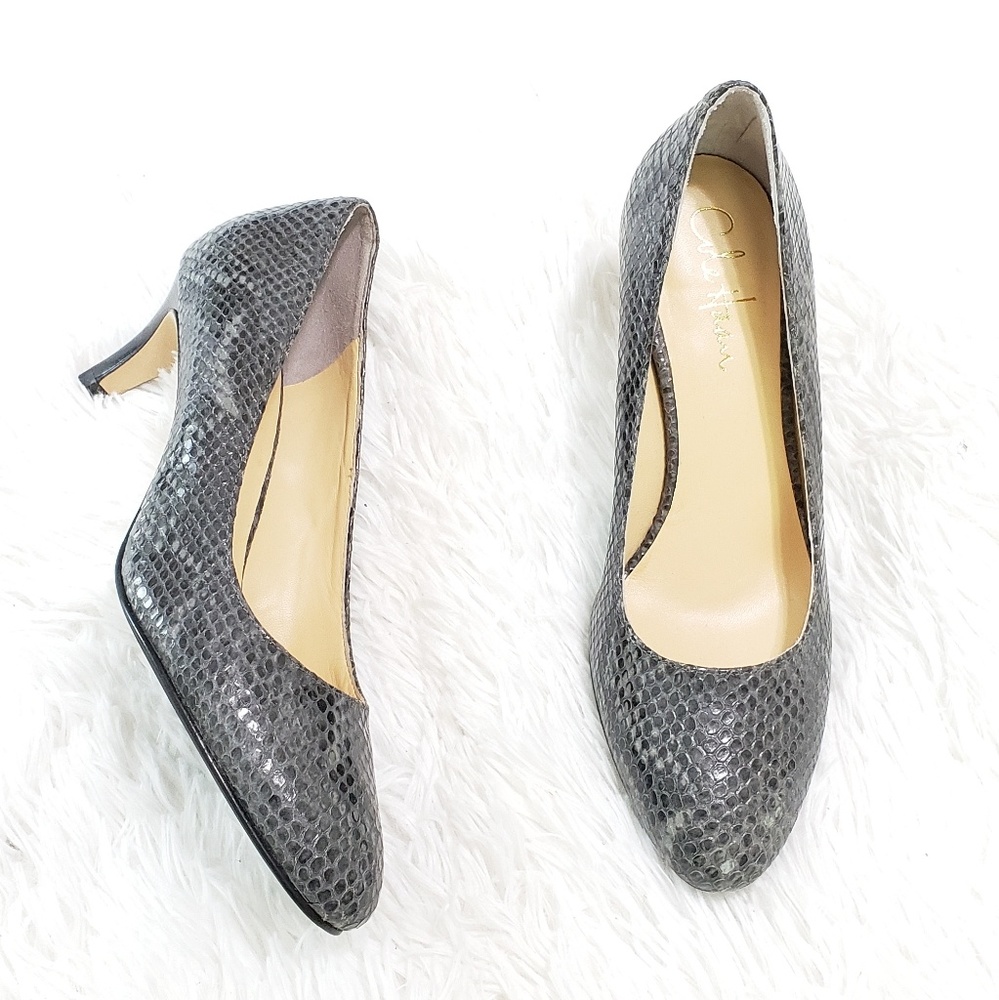 Cole Haan | Nikeair Grey Snakeskin Heel